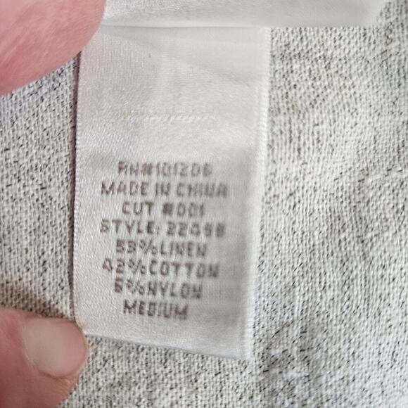 Soft Surroundings Jacket Linen Cotton Blend Beige Nature Spirit Blazer Size M - Picture 6 of 12